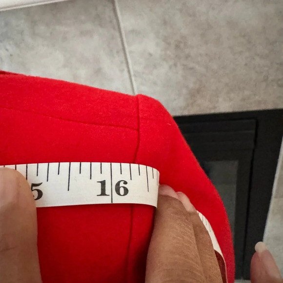 Pendleton Women’s Vintage Pure Virgin Wool Christmas Red Blazer Jacket Size 8 - Picture 11 of 13